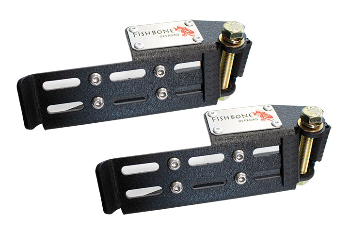 Fishbone Offroad FB21268 Jeep Foot Peg Set For 07-Up Wrangler/Gladiator Steel Black Fishbone - Truck Part Superstore