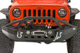Fishbone Offroad FB22003 Jeep JK Front Winch Bumper W/LEDs Full Width 07-18 Wranger JK Black Texured Powercoated Fishbone Offroad - Truck Part Superstore