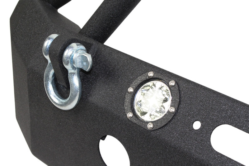 Fishbone Offroad FB22003 Jeep JK Front Winch Bumper W/LEDs Full Width 07-18 Wranger JK Black Texured Powercoated Fishbone Offroad - Truck Part Superstore