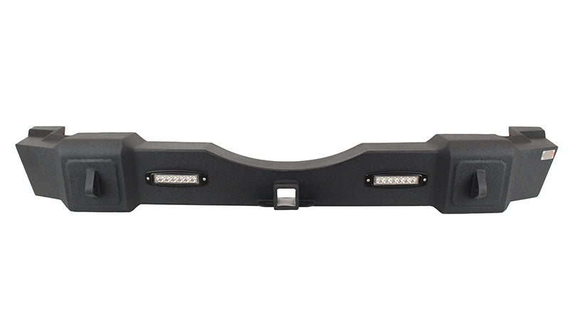 Fishbone Offroad FB22032 Jeep JK Rear Bumper W/LED's 07-18 Wrangler JK Rubicon and Unlimited Steel Black Textured Powdercoat Fishbone Offroad - Truck Part Superstore