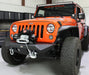 Fishbone Offroad FB22045 Jeep JK Front Bumper 07-18 Wrangler JK Rubicon and Unlimited Steel Black Textured Powdercoat Manowar Series Fishbone Offroad - Truck Part Superstore