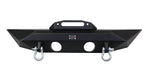 Fishbone Offroad FB22045 Jeep JK Front Bumper 07-18 Wrangler JK Rubicon and Unlimited Steel Black Textured Powdercoat Manowar Series Fishbone Offroad - Truck Part Superstore