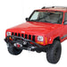 Fishbone Offroad FB22060 Cherokee XJ Front Winch Bumper W/Grille Guard Bullhead Steel Black Textured Powdercoat Fishbone Offroad - Truck Part Superstore