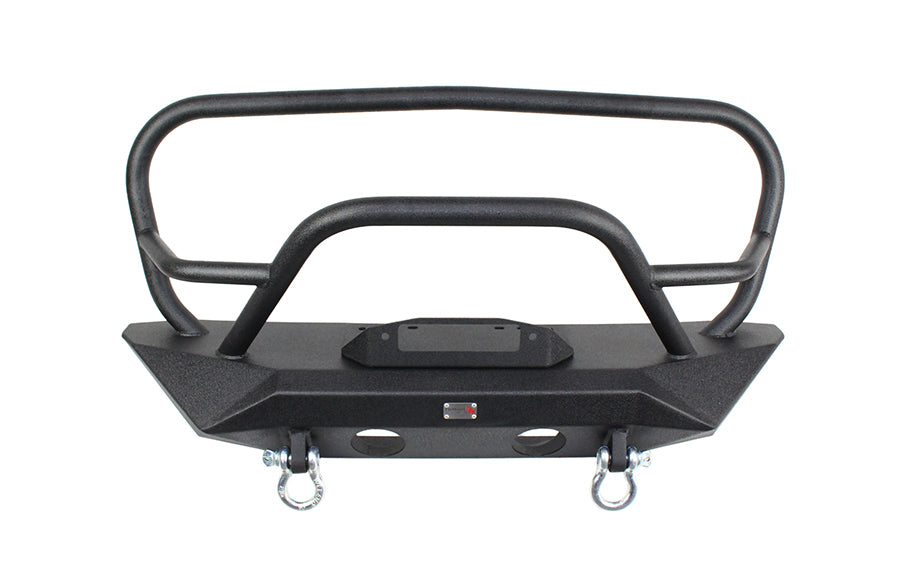 Fishbone Offroad FB22062 Jeep JK Front Winch Bumper W/Grille Guard 07-18 Wrangler JK Manowar Series Fishbone Offroad - Truck Part Superstore