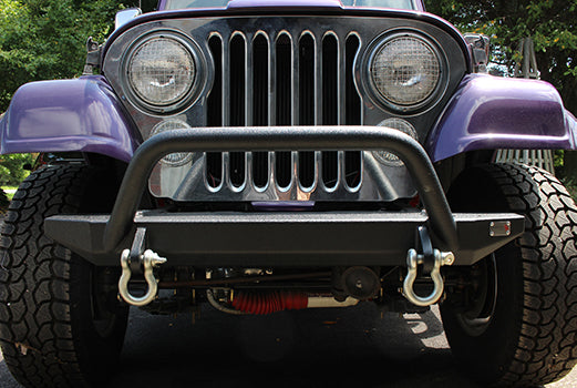 Fishbone Offroad FB22080 Jeep YJ Piranha Front Bumper with Tube Guard 87-95 YJ Wrangler Fishbone Offroad - Truck Part Superstore