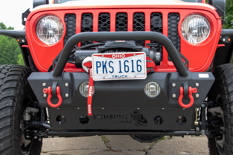 Fishbone Offroad FB22178 Jeep JL/Gladiator Front Winch Bumper for 18-Pres Wrangler JL/Gladiator Black Powdercoat Fishbone Offroad - Truck Part Superstore