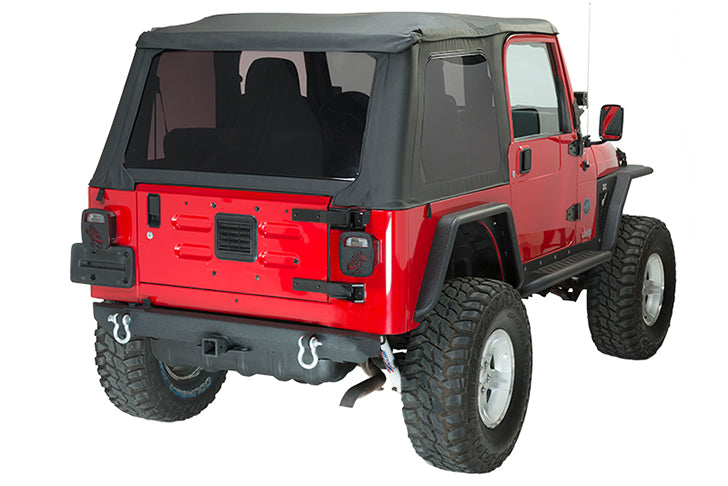 Fishbone Offroad FB22217 Jeep YJ/TJ Rear Bumper with Receiver For 87-06 YJ Wrangler TJ Wrangler Fishbone Offroad - Truck Part Superstore