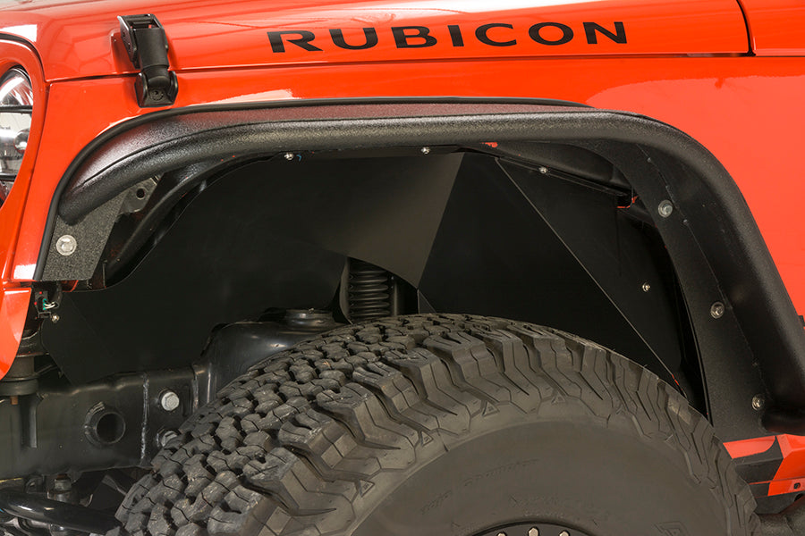Fishbone Offroad FB23006 Jeep JK Tube Fenders 07-18 Wrangler JK Front/Rear Set Of 4 Steel Black Textured Powdercoat Fishbone Offroad - Truck Part Superstore
