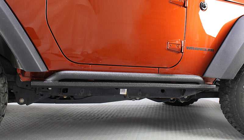 Fishbone Offroad FB23010 Jeep JK Rock Slider 07-18 Wrangler JK 2 Door Rubicon Steel Black Textured Powdercoat Fishbone Offroad - Truck Part Superstore