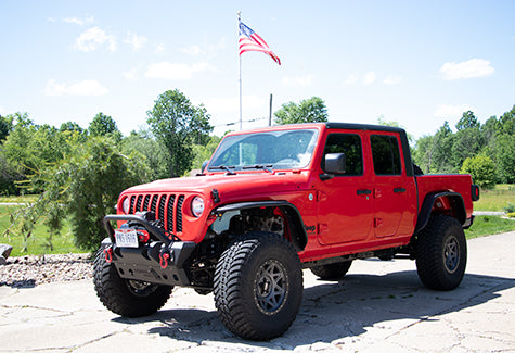 Fishbone Offroad FB23208F JL and JT Front Steel Tube Fenders Fishbone Offroad - Truck Part Superstore