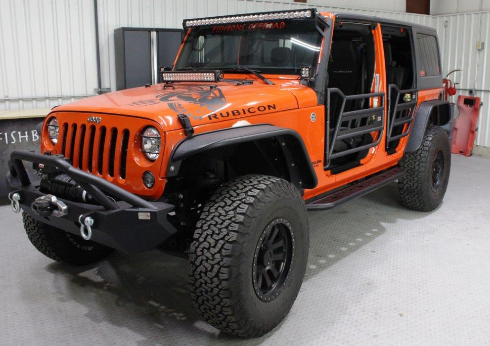 Fishbone Offroad FB24022 Jeep JK Tube Doors 07-18 Wrangler JK 4 Door Front/Rear Fishbone Offroad - Truck Part Superstore