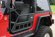 Fishbone Offroad FB24077 Jeep TJ Front Tube Doors 97-06 Wrangler TJ Black Textured Powdercoat Steel Fishbone Offroad - Truck Part Superstore