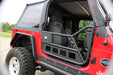 Fishbone Offroad FB24077 Jeep TJ Front Tube Doors 97-06 Wrangler TJ Black Textured Powdercoat Steel Fishbone Offroad - Truck Part Superstore