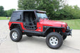 Fishbone Offroad FB24077 Jeep TJ Front Tube Doors 97-06 Wrangler TJ Black Textured Powdercoat Steel Fishbone Offroad - Truck Part Superstore