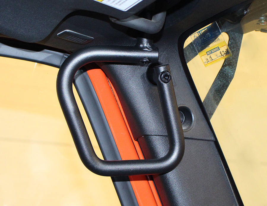 Fishbone Offroad FB25033 Jeep JK Grab Handles Front 07-18 Wrangler JK 2/4 Door Steel Black Textured Powdercoat Fishbone Offroad - Truck Part Superstore