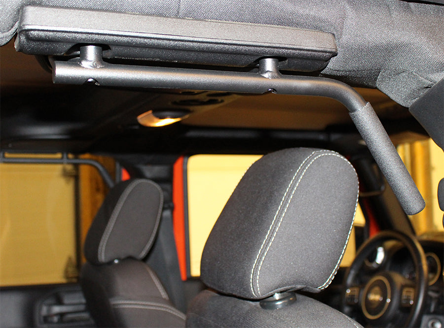 Fishbone Offroad FB25034 Jeep JK Grab Handles Front and Rear 07-18 Wrangler JK 4 Door Steel Black Textured Powdercoat Fishbone Offroad - Truck Part Superstore