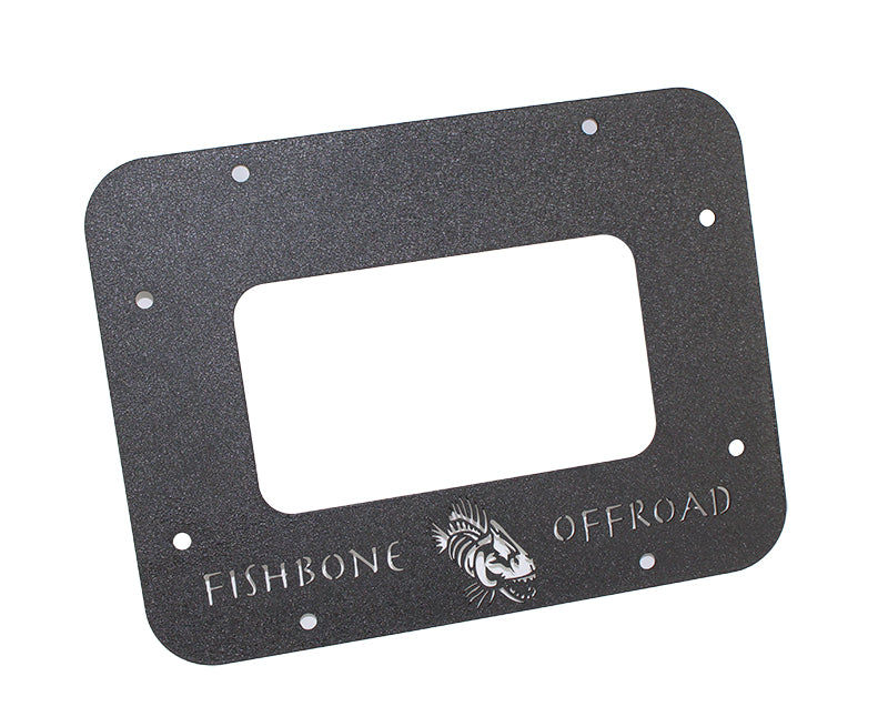 Fishbone Offroad FB31042 Jeep JK Tailgate Plate 07-18 Wrangler JK Aluminum Black Textured Powercoat Fishbone Offroad - Truck Part Superstore