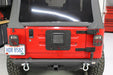 Fishbone Offroad FB31058 Jeep TJ Tailgate Plate 97-06 Wrangler TJ Black Textured Powercoat Aluminum BackSide Series Fishbone Offroad - Truck Part Superstore