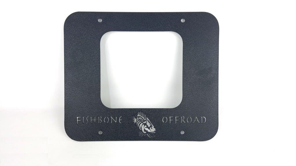 Fishbone Offroad FB31058 Jeep TJ Tailgate Plate 97-06 Wrangler TJ Black Textured Powercoat Aluminum BackSide Series Fishbone Offroad - Truck Part Superstore