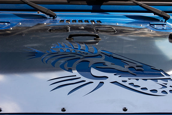 Fishbone Offroad FB31125 Jeep TJ Hood Louver Raw Unpainted 03-06 Wrangler TJ Fishbone Offroad - Truck Part Superstore