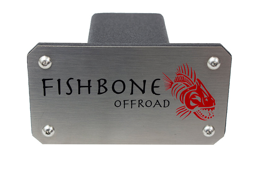 Fishbone Offroad FB32096 Hitch Cover For 2 Inch Hitch Black Powdercoated Steel Fishbone Offroad - Truck Part Superstore