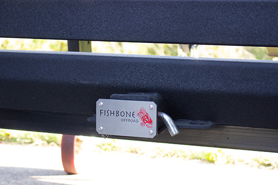 Fishbone Offroad FB32096 Hitch Cover For 2 Inch Hitch Black Powdercoated Steel Fishbone Offroad - Truck Part Superstore