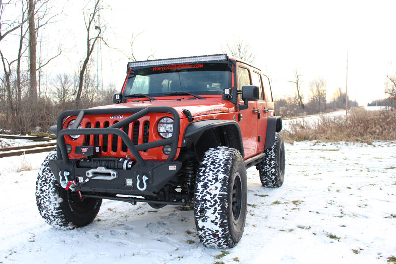 Fishbone Offroad FB33006 Jeep JK Tube Fenders 07-18 Wrangler JK Front/Rear Set Of 4 Aluminum Black Textured Powdercoat Fishbone Offroad - Truck Part Superstore
