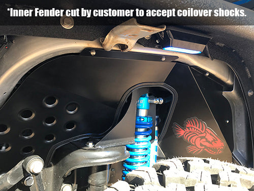 Fishbone Offroad FB33007F Jeep JK Front Inner Fenders 07-18 Wrangler JK Aluminum Fishbone Offroad - Truck Part Superstore