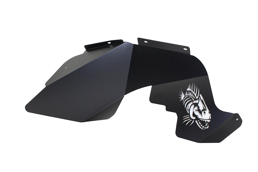Fishbone Offroad FB33073 Jeep JK Logo Aluminum Inner Fenders 07-18 Wrangler JK Black Powdercoat Fishbone Offroad - Truck Part Superstore