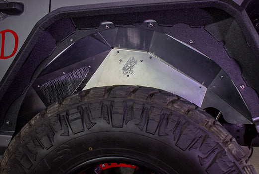 Fishbone Offroad FB33108 Jeep JL Inner Fenders For 18-Current Wrangler JL Front/Rear Set of 4 Aluminum Raw Fishbone Offroad - Truck Part Superstore