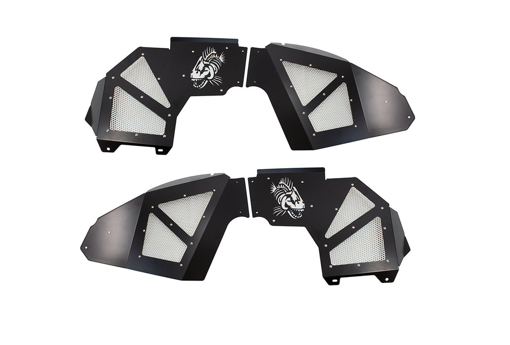 Fishbone Offroad FB33130F Jeep JL Inner Fenders For 18-Current Wrangler JL,  2020-Current JT Gladiator Front Pair Aluminum Black Powdercoat Fishbone Offroad - Truck Part Superstore