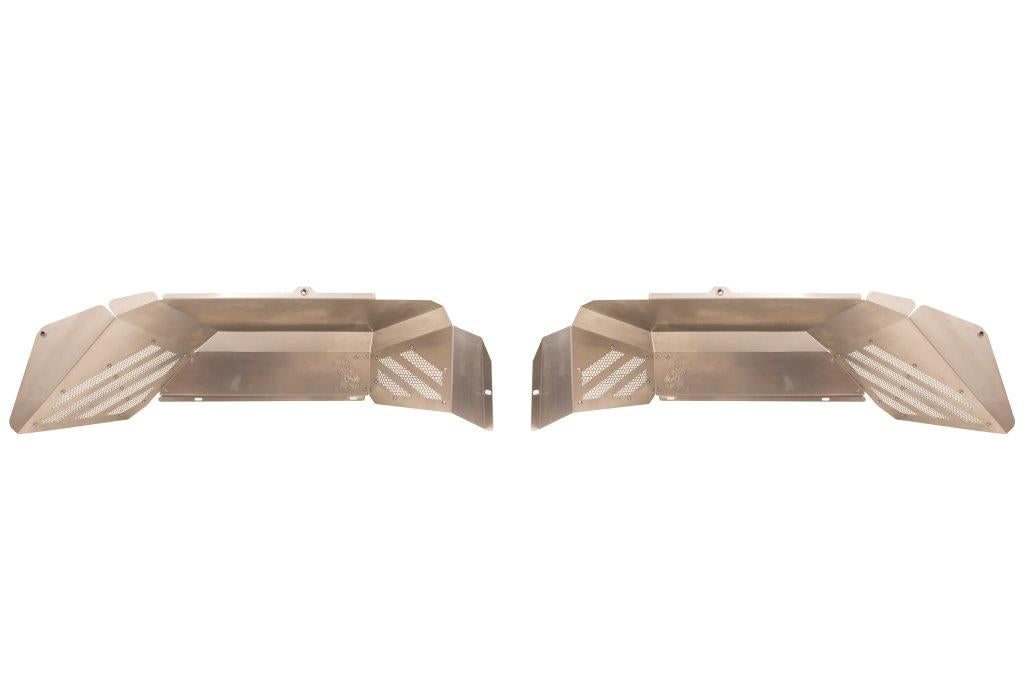Fishbone Offroad FB33210R Jeep Gladiator Inner Fenders Rear Raw Aluminum For 20+ Gladiator Fishbone Offroad - Truck Part Superstore