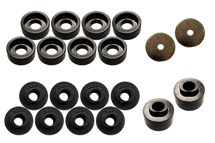 Fishbone Offroad FB47234 F-250 Body Mount Kit 08-18 F-250 Black Poyurethane Fishbone Offroad - Truck Part Superstore