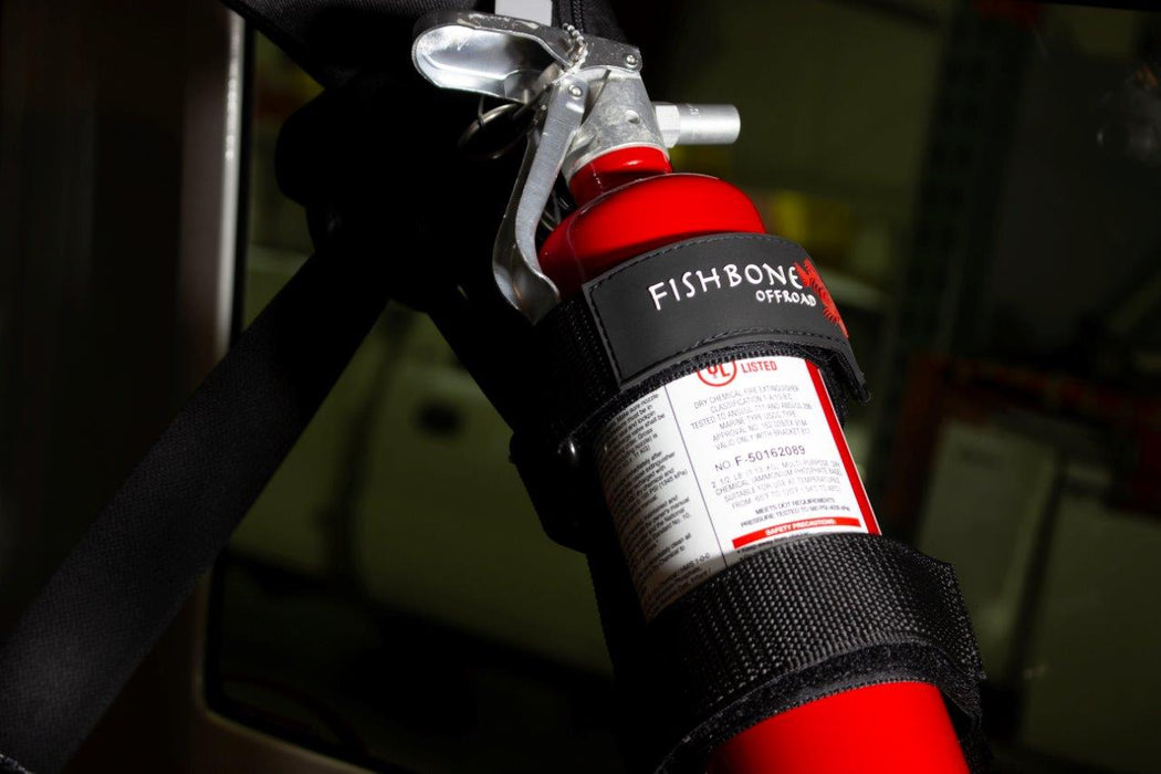 Fishbone Offroad FB55154 Fire Extinguisher Holder for Padded Roll Bar Black Fishbone Offroad - Truck Part Superstore