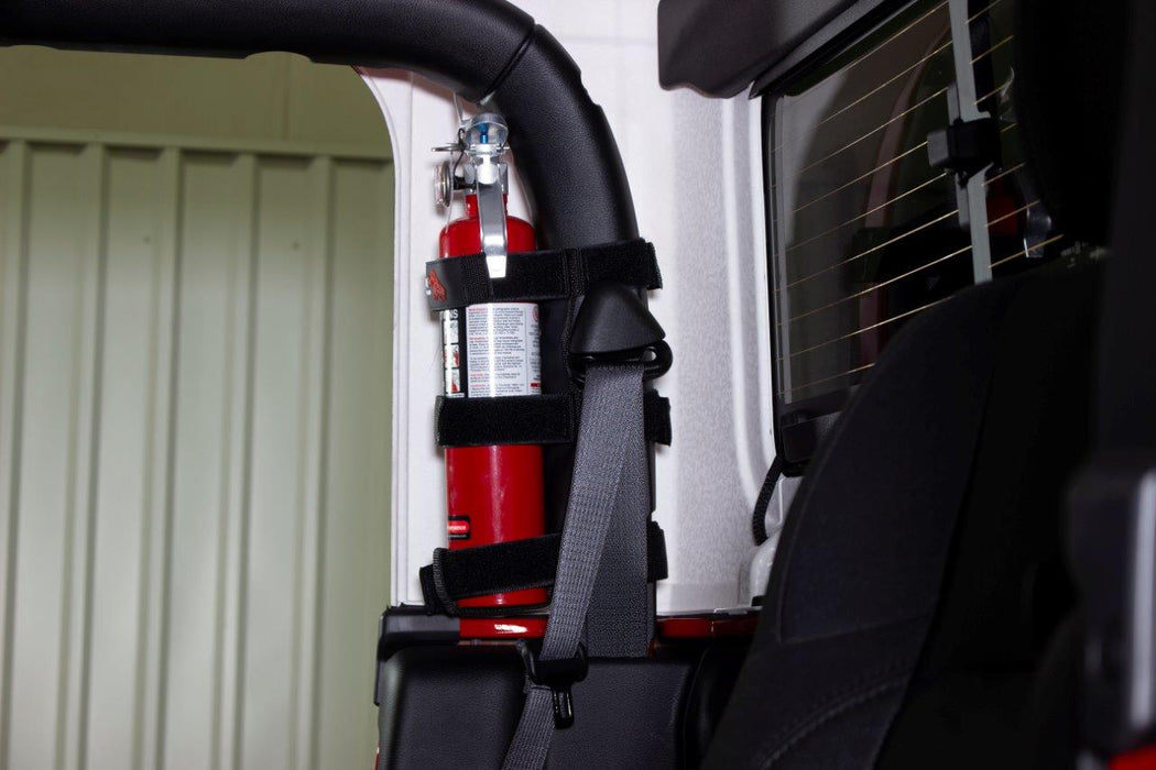 Fishbone Offroad FB55154 Fire Extinguisher Holder for Padded Roll Bar Black Fishbone Offroad - Truck Part Superstore