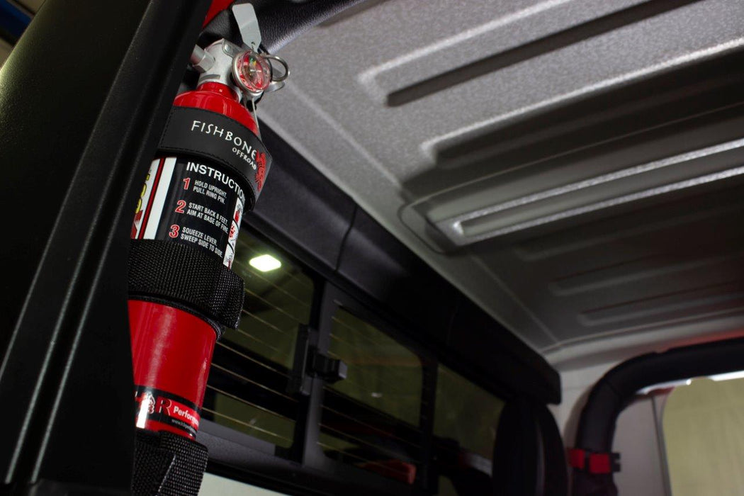 Fishbone Offroad FB55154 Fire Extinguisher Holder for Padded Roll Bar Black Fishbone Offroad - Truck Part Superstore