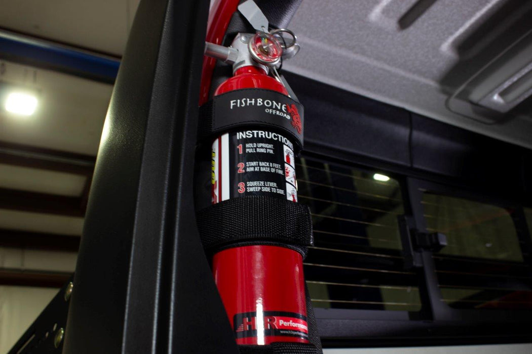 Fishbone Offroad FB55154 Fire Extinguisher Holder for Padded Roll Bar Black Fishbone Offroad - Truck Part Superstore