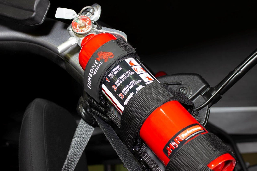 Fishbone Offroad FB55154 Fire Extinguisher Holder for Padded Roll Bar Black Fishbone Offroad - Truck Part Superstore