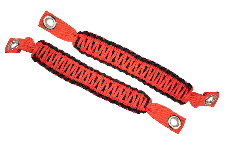 Fishbone Offroad FB55284 Paracord Grab Handles for A Pillar Sound Bar 07-18 Wrangler JK Red Fishbone Offroad - Truck Part Superstore