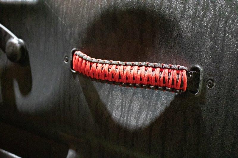 Fishbone Offroad FB55286 Wrangler Paracord Door Handles Black/Red for 97-06 Jeep Wrangler Fishbone - Truck Part Superstore
