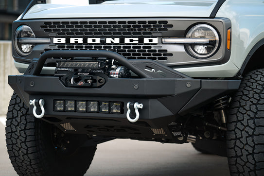 DV8 Offroad FBBR-02 2021-22 Ford Bronco FS-15 Series Winch Front Bumper DV8 Offroad - Truck Part Superstore