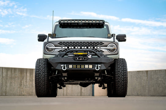 DV8 Offroad FBBR-02 2021-22 Ford Bronco FS-15 Series Winch Front Bumper DV8 Offroad - Truck Part Superstore
