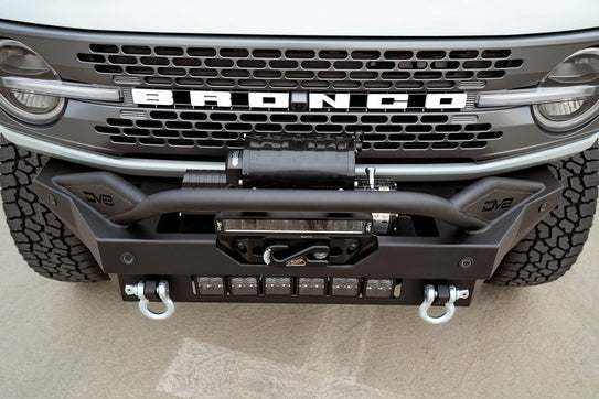 DV8 Offroad FBBR-02 2021-22 Ford Bronco FS-15 Series Winch Front Bumper DV8 Offroad - Truck Part Superstore