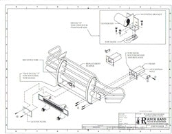 Ranch Hand FBF991BLR Legend Series Front Bumper; Retains Factory Tow Hook And Fog Lights; - Truck Part Superstore