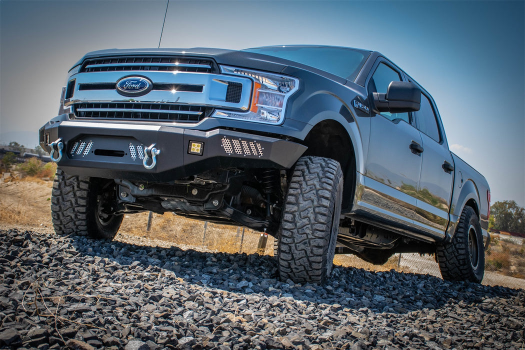DV8 Offroad FBFF1-08 Ford F-150 Front Bumper with Light Holes 18+ Ford F-150 F DV8 Offroad - Truck Part Superstore