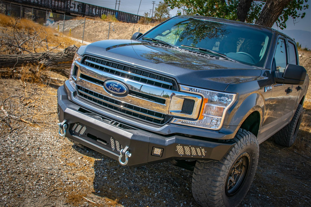 DV8 Offroad FBFF1-08 Ford F-150 Front Bumper with Light Holes 18+ Ford F-150 F DV8 Offroad - Truck Part Superstore