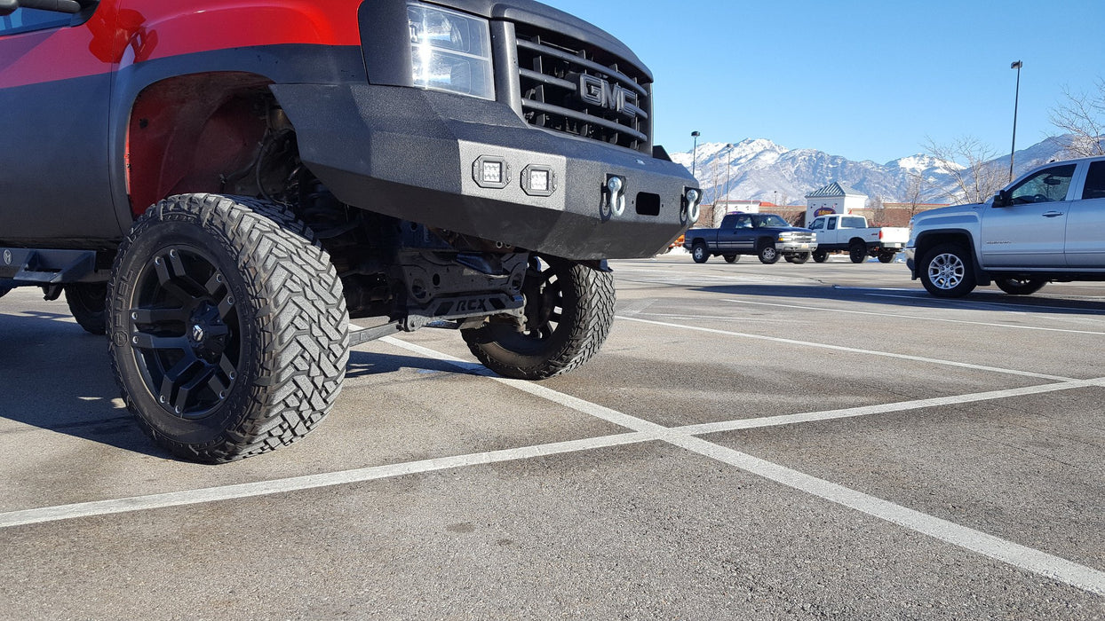 DV8 Offroad FBGS1-02 Sierra 1500 Front Bumper Winch Ready 07-13 GMC Sierra 1500 Black Powdercoat DV8 Offroad - Truck Part Superstore