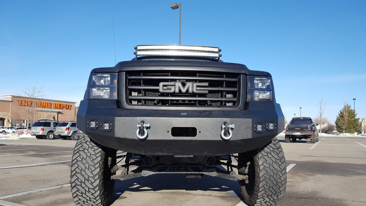 DV8 Offroad FBGS1-02 Sierra 1500 Front Bumper Winch Ready 07-13 GMC Sierra 1500 Black Powdercoat DV8 Offroad - Truck Part Superstore