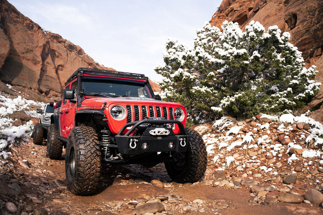 DV8 Offroad FBJL-04 Pocket Front Bumper 07-18 Jeep Wrangler JK, 18-22 Jeep Wrangler JL, and 20-Present Jeep Gladiator JT DV8 Offroad - Truck Part Superstore