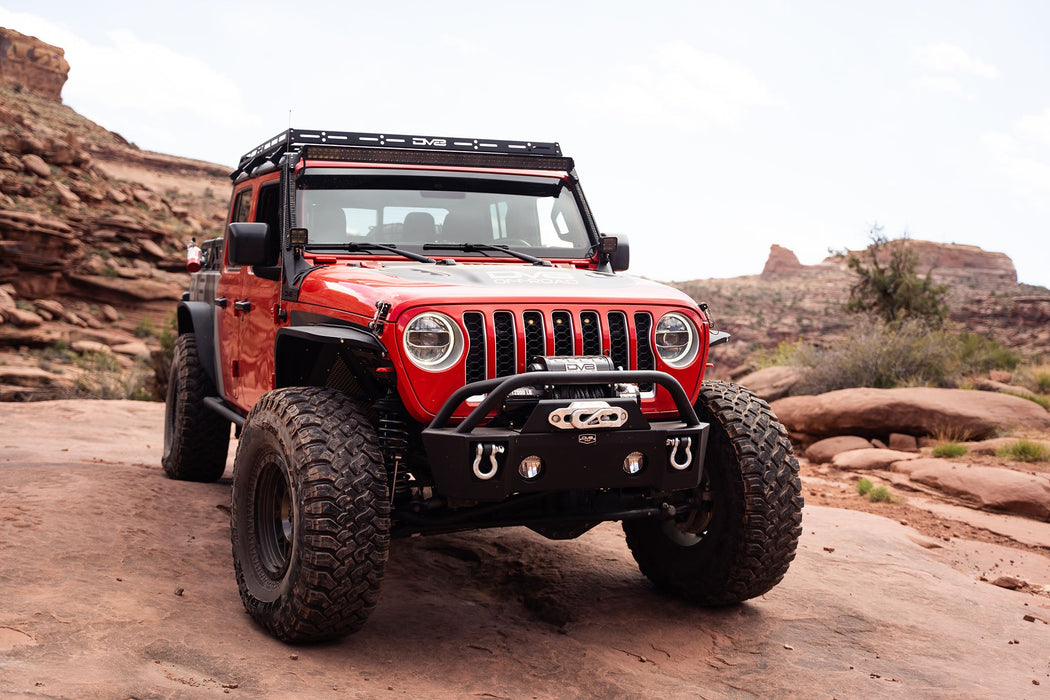 DV8 Offroad FBJL-04 Pocket Front Bumper 07-18 Jeep Wrangler JK, 18-22 Jeep Wrangler JL, and 20-Present Jeep Gladiator JT DV8 Offroad - Truck Part Superstore